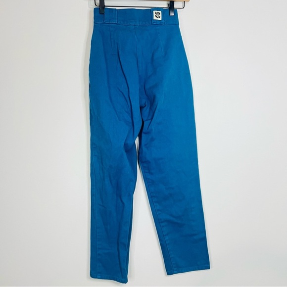 Lucy & Yak Blue Logan Straigh Wide Leg Pants size 24 - Picture 6 of 9